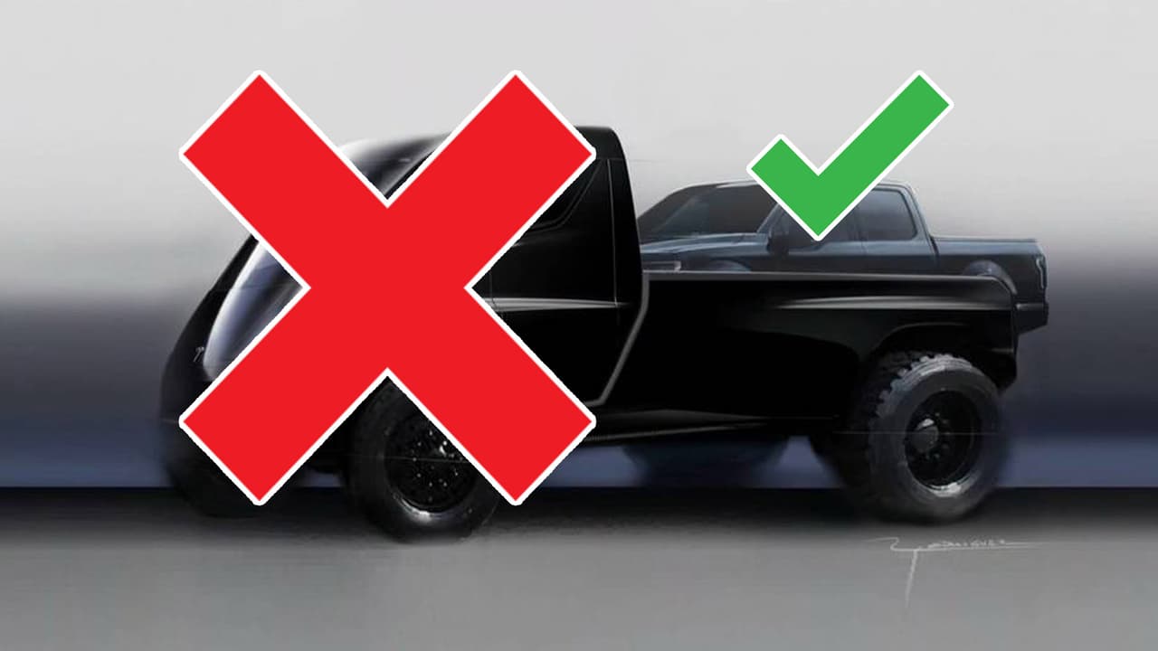 <h3 class="cms-h3-H3">Olvídense de la imagen oficial de la pickup Tesla</h3>
<br>La pickup de Tesla tendrá un tamaño y un diseño mucho más convencional y realista. Más parecido al de la Ford F-150 montada en la caja de carga de la imagen que al camión tráiler de Tesla.