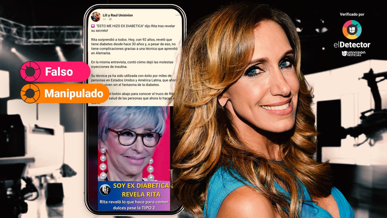 Ni Lili Estefan ni Rita Moreno promovieron unas “gotitas” para la diabetes en El Gordo y La Flaca: ese video fue manipulado