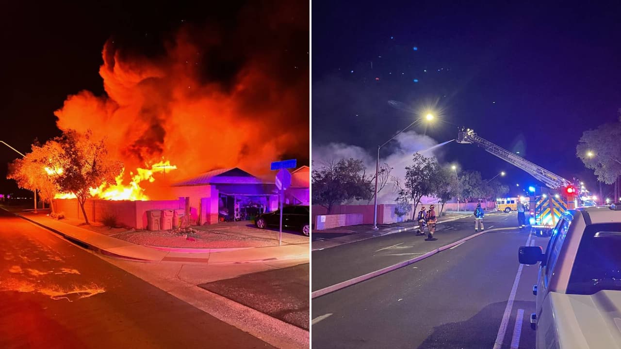 Incendio en Glendale destruye una casa, desplaza a cinco personas y hiere a un bombero