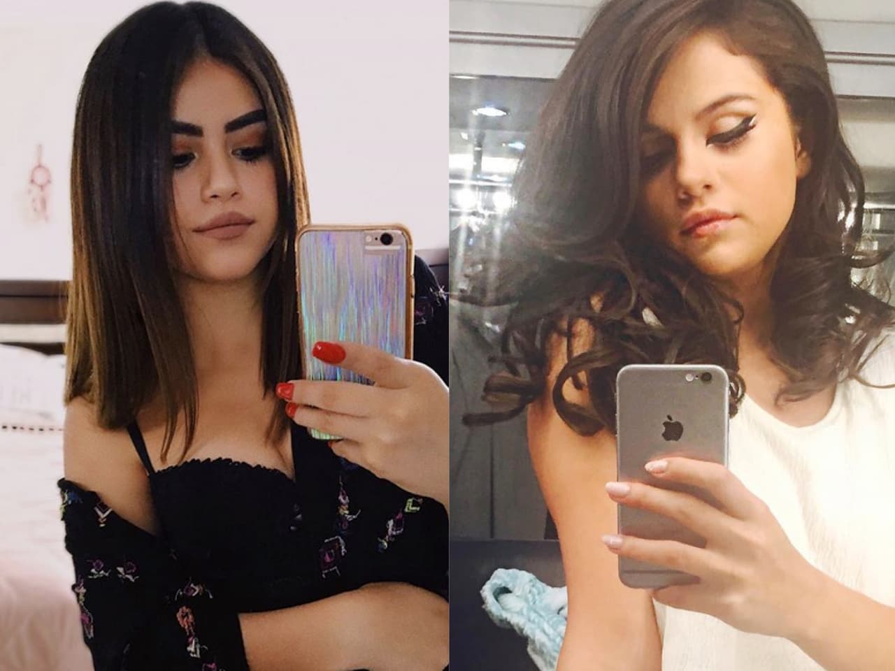 “Estoy muy feliz por toda la gente que me apoya y me manda mensajes súperlindos. De verdad muchas gracias, ¡quiero más gente como ustedes en mi vida!”, dijo la joven en su red social. 
<br>A la izquierda, Sofía Solares. A la derecha, Selena Gómez.