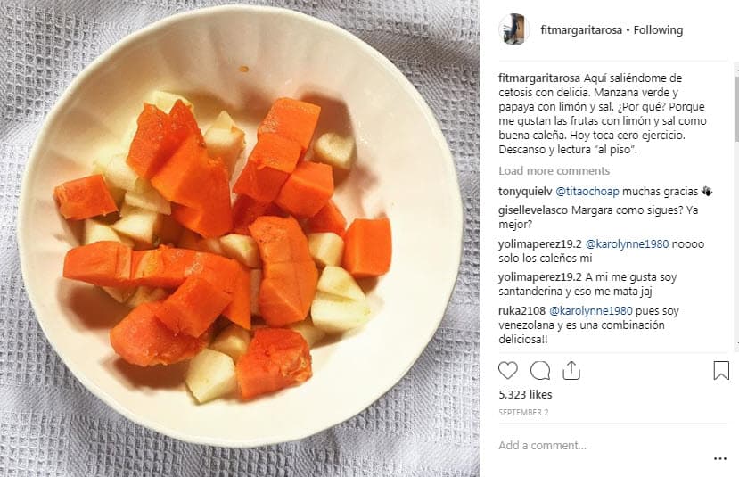 Ahora que notó los problemas de salud que le atrajeron su obsesión por las dietas rigurosas y las sobredosis de ejercicio, Margarita ha comenzado a alimentarse de manera balanceada y a tomar los descansos que requiere su cuerpo.