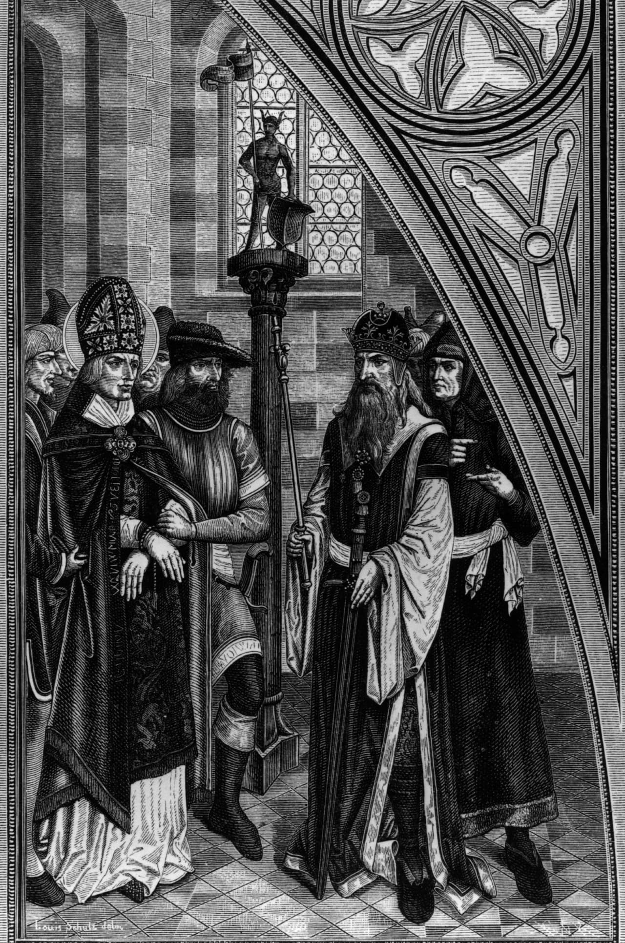 Tras su juicio y el día en que iba a ser ejecutado, Valentín le dio un pedazo de papel a la joven, indicándole que lo abriera y leyera. Ella, confundida porque no iba a poder, de todas formas abrió el papel y notó que había recuperado la vista. Escrito ahí, decía: "Tu Valentín".