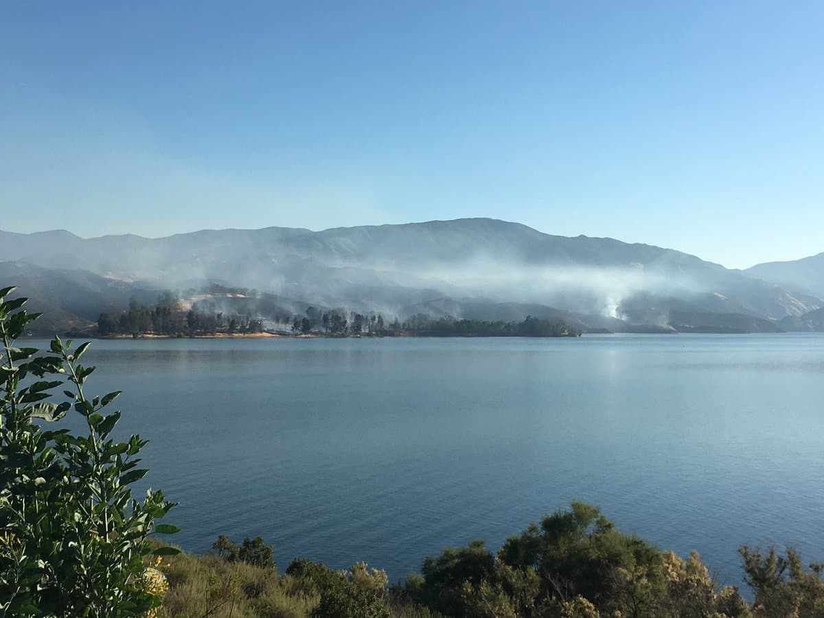 La zona afectada es parte del Bosque Nacional Ángeles.