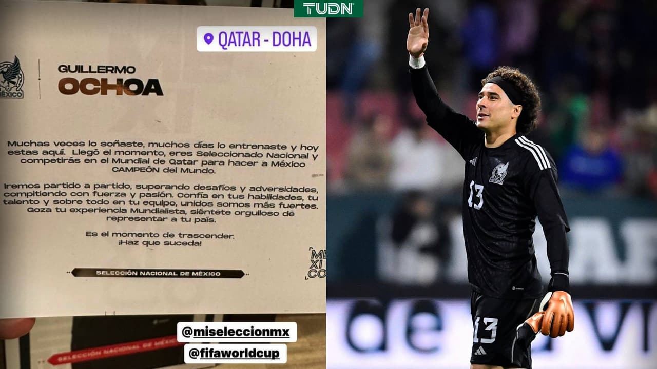 ¿Campeones del Mundo? La motivadora carta que recibió al Tri en Qatar 2022