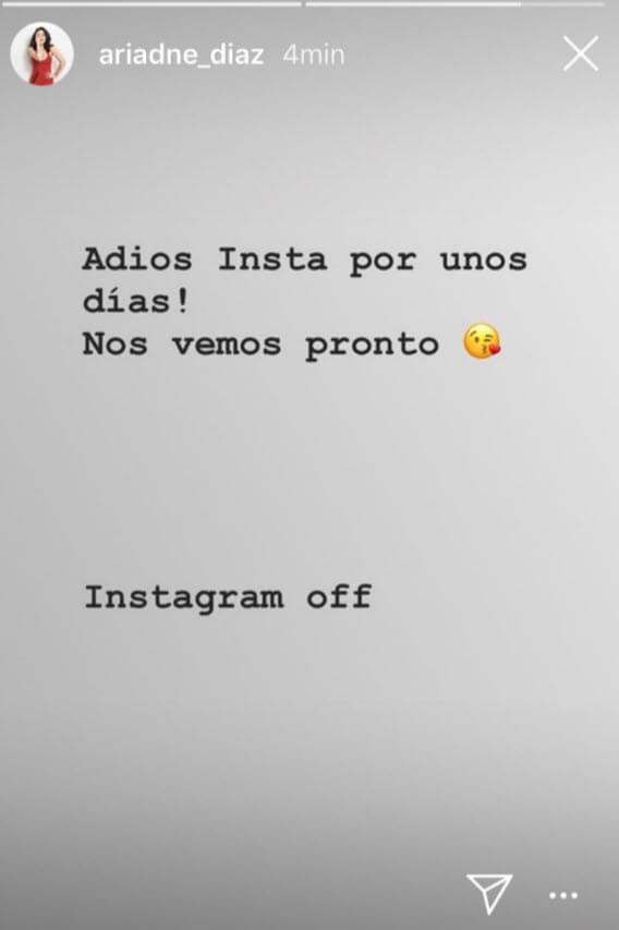 En agosto de 2018 también publicó un mensaje en donde informaba que estaría ausente sin dar más detalles.
<br>