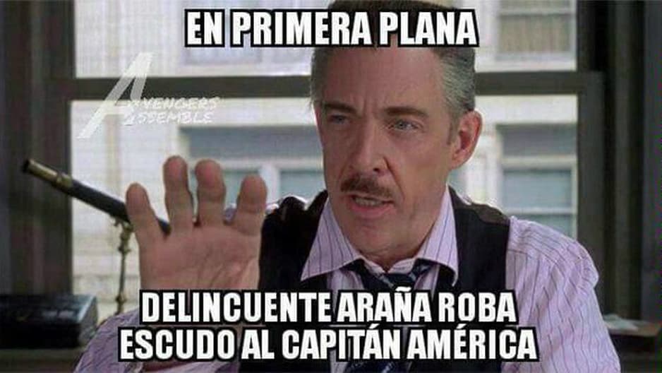 Comparte tu meme favorito utilizando los hashtags #SpiderMan #CivilWar #KQ105