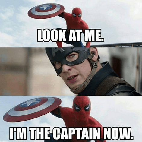 Comparte tu meme favorito utilizando los hashtags #SpiderMan #CivilWar #KQ105