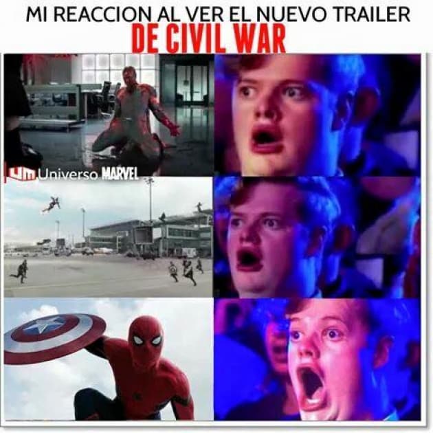 Comparte tu meme favorito utilizando los hashtags #SpiderMan #CivilWar #KQ105