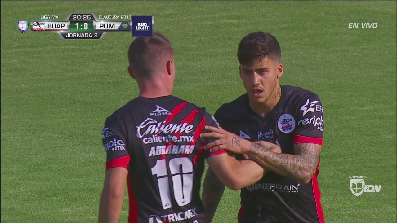 ¡Goool de Lobos BUAP! Luiz Da Silva abre el marcador para los locales