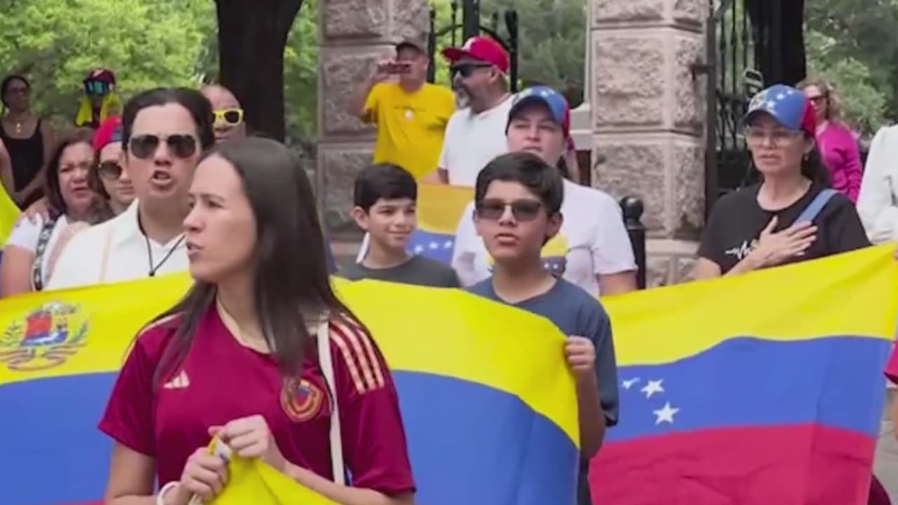 En el Capitolio y en el Álamo: dos lugares clave de las protestas de Venezuela en Texas
