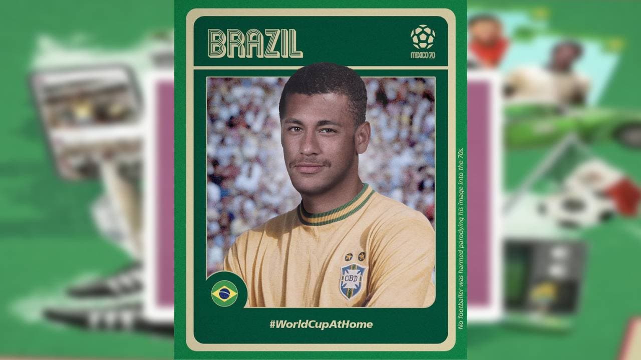 Un Neymar más recatado, con menos color en el cabello y un poco más serio.