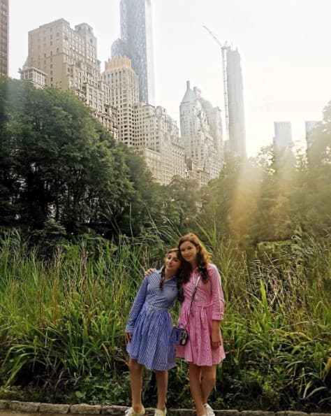 Antes de viajar a Islandia, Andrea Legarreta y sus hijas estuvieron unos días en Nueva York.