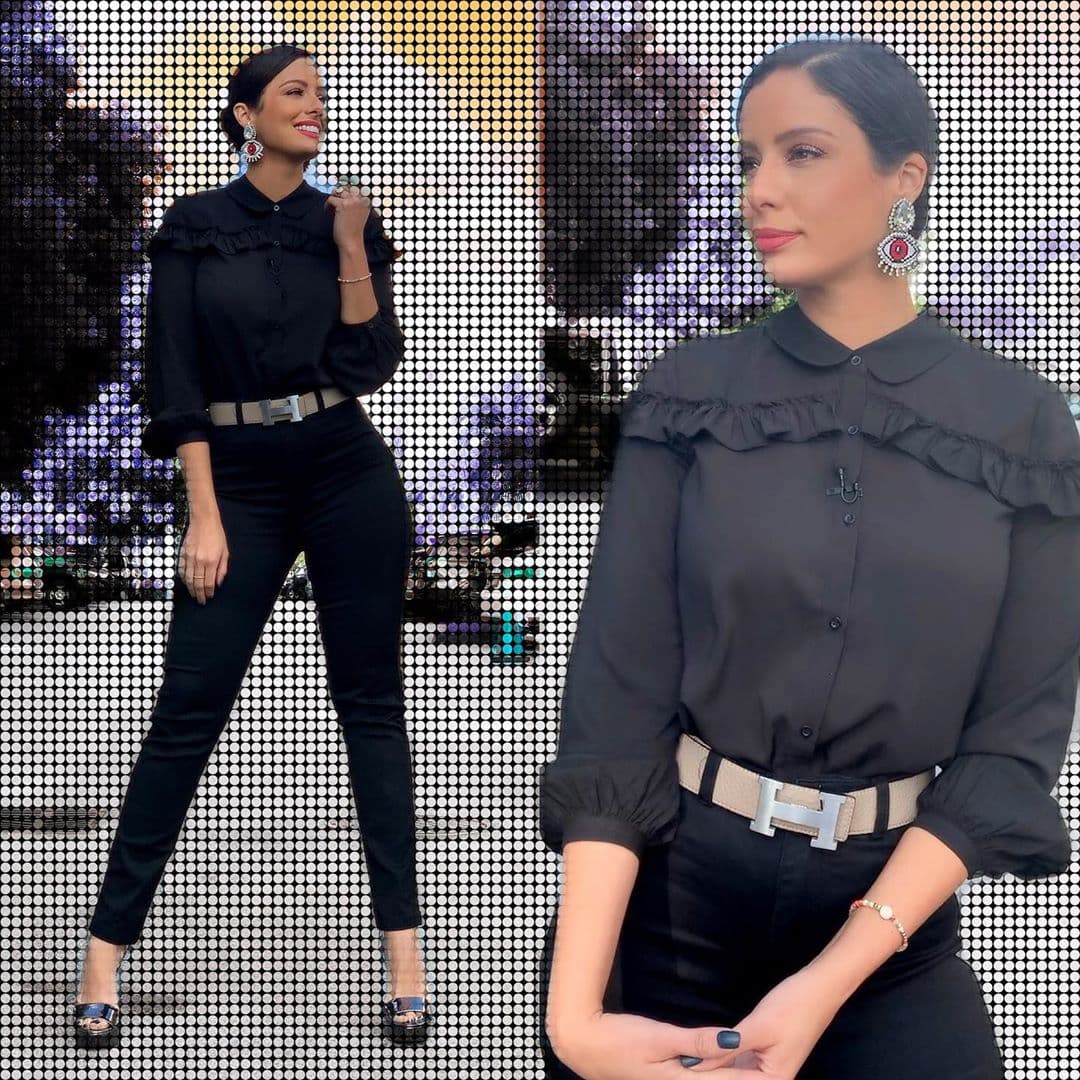 No sufras al elegir los colores de tus atuendos, toma como referencia este look de la exreina de Nuestra Belleza Latina y apuéstale a la tendencia monocromática.
