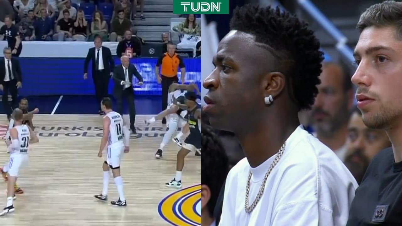 ¡Campal! Vinícius y Valverde presentes en tremenda pelea en Euroliga