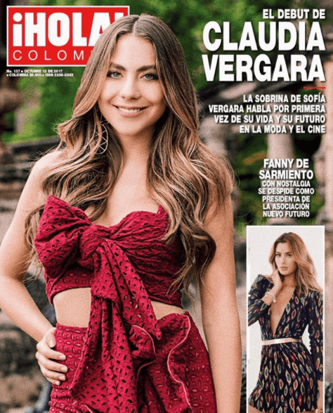 Si bien su carrera apenas está despegando, Claudia Vergara sorprendió al público al aparecer en la portada de la revista ¡Hola! Colombia en su edición de octubre 2017.