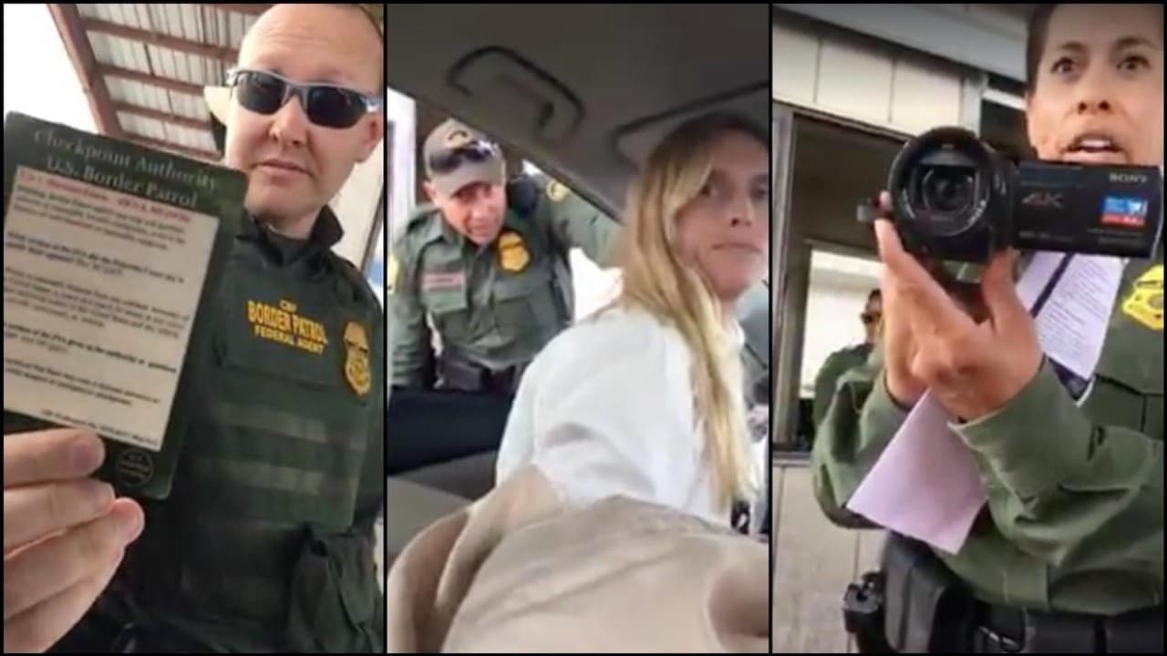 Una mujer desafía a la Patrulla Fronteriza al no responder sobre su ciudadanía en un retén