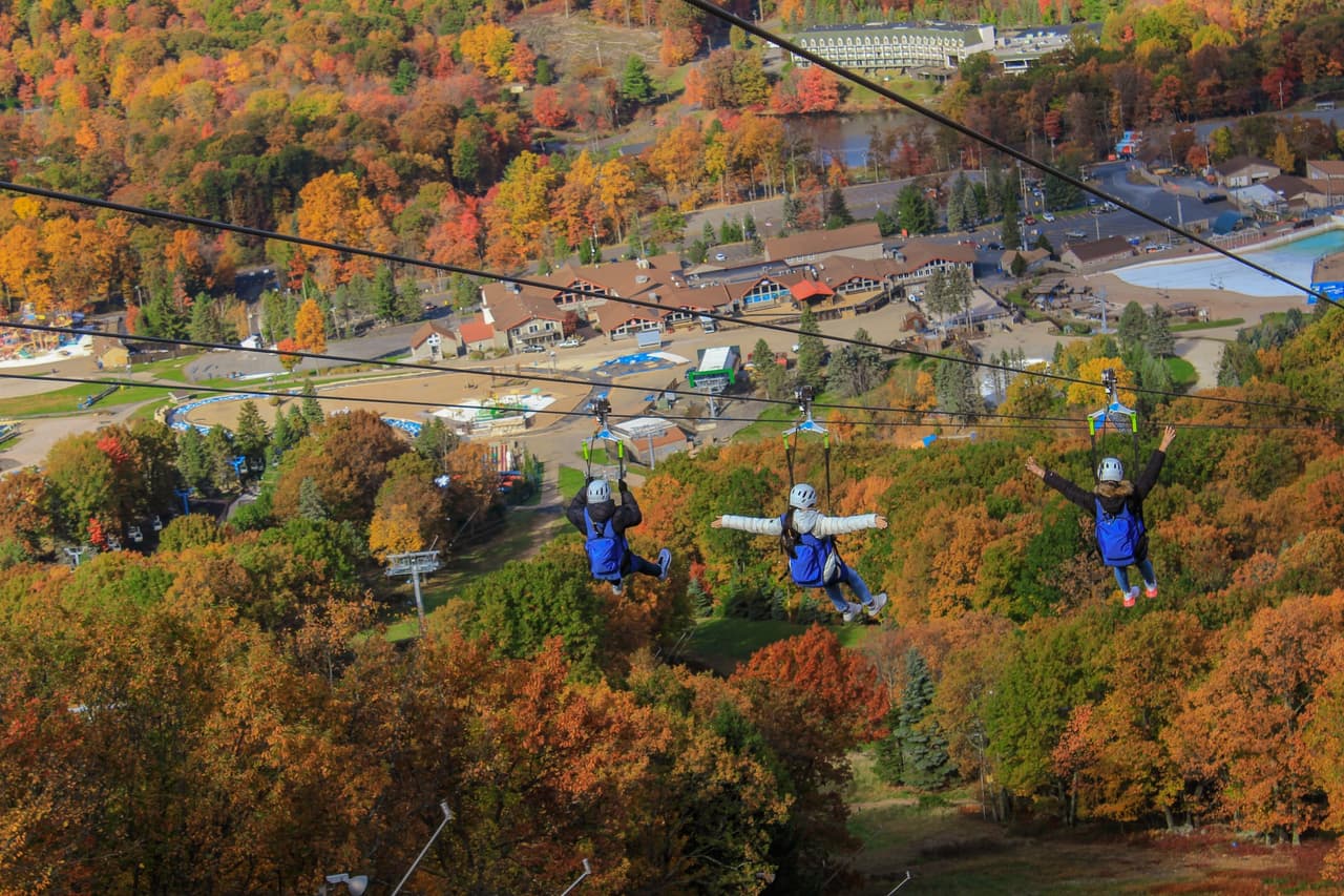 <b>Tannersville</b>. Para los amantes de la aventura, Tannersville es un pueblo de montaña ideal en Pocono. Cuenta con el popular Camelback Resort, que incluye una montaña de esquí, parques acuáticos cubiertos y al aire libre, tirolesa y un curso de cuerdas. El parque de aventuras al aire libre es el más grande del estado.
<br>
<br>
<b><a href="https://goo.gl/maps/BW5mAnaPhqtee4iSA">Cómo llegar</a></b>