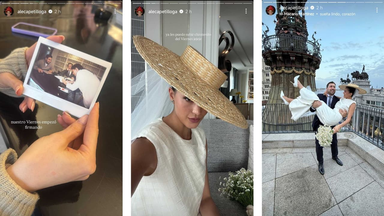 Alejandra Capetillo presumió que celebró su boda civil con Nader Shoueiry.