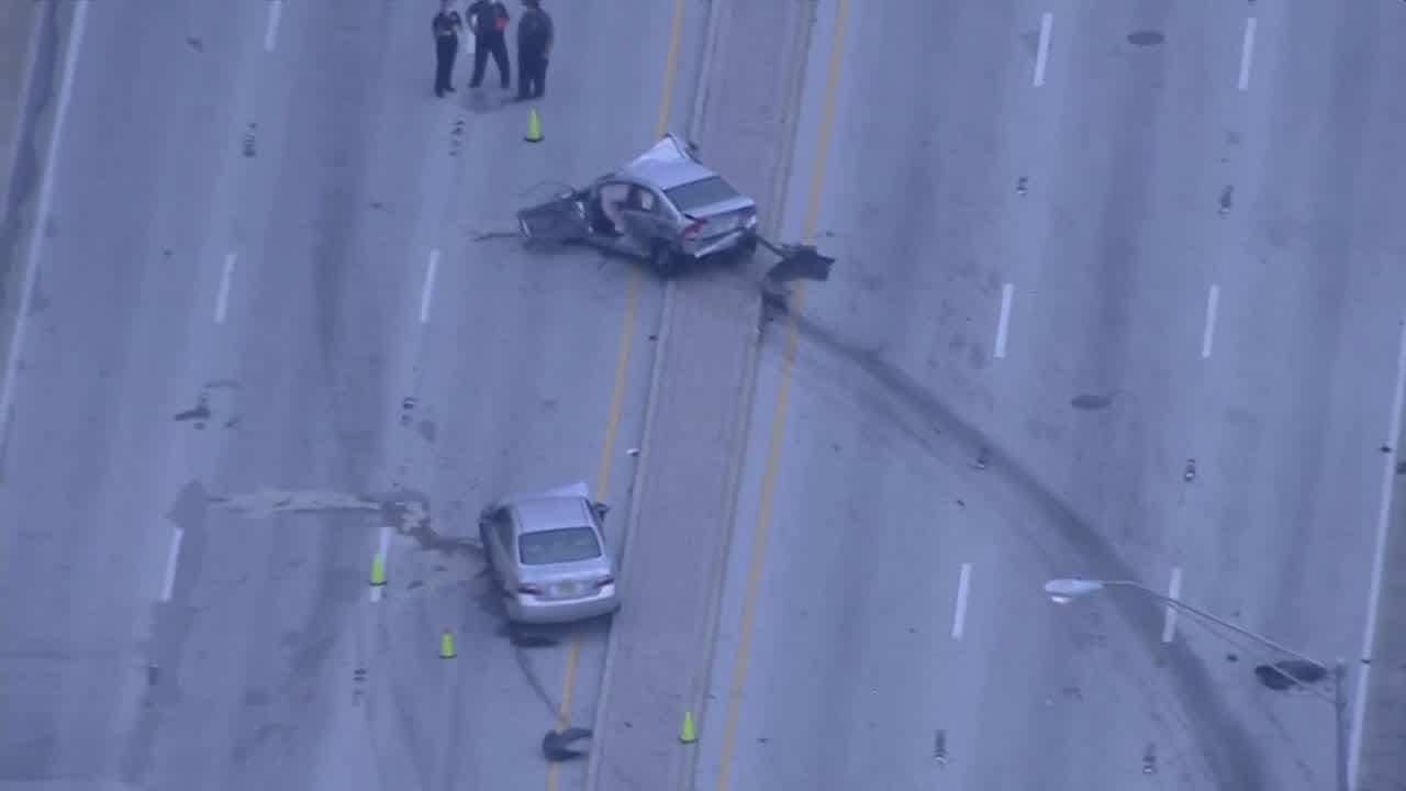 Aparatoso accidente en Hialeah obliga a cerrar Okeechobee Road en ambos sentidos 