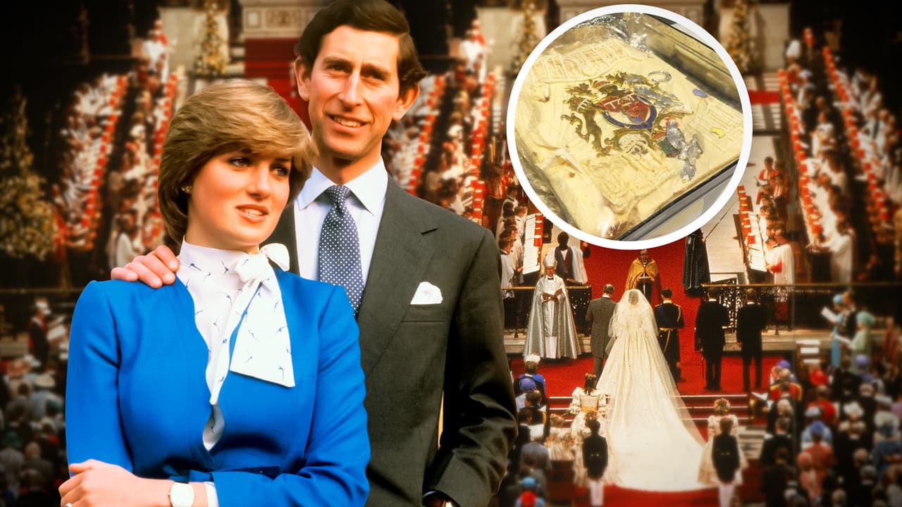 Guarda por 40 años un pastel de la boda de Lady Di y el príncipe Carlos y lo vende por miles de dólares
