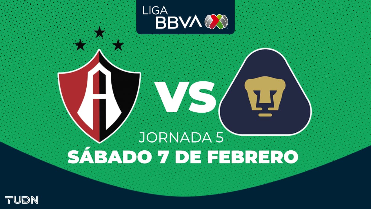 Horario y dónde ver el Atlas vs. Pumas de la Jornada 5 de la Liga MX