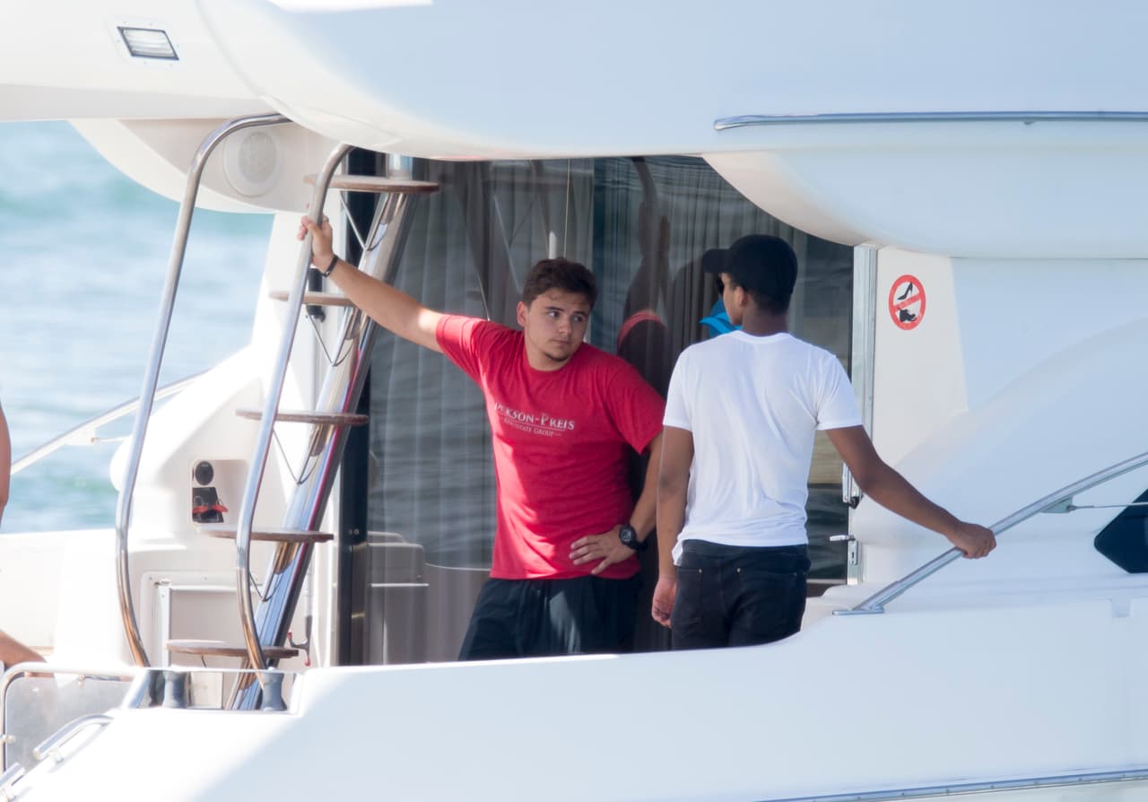 Disfrutaron un rato del buen clima de Florida.