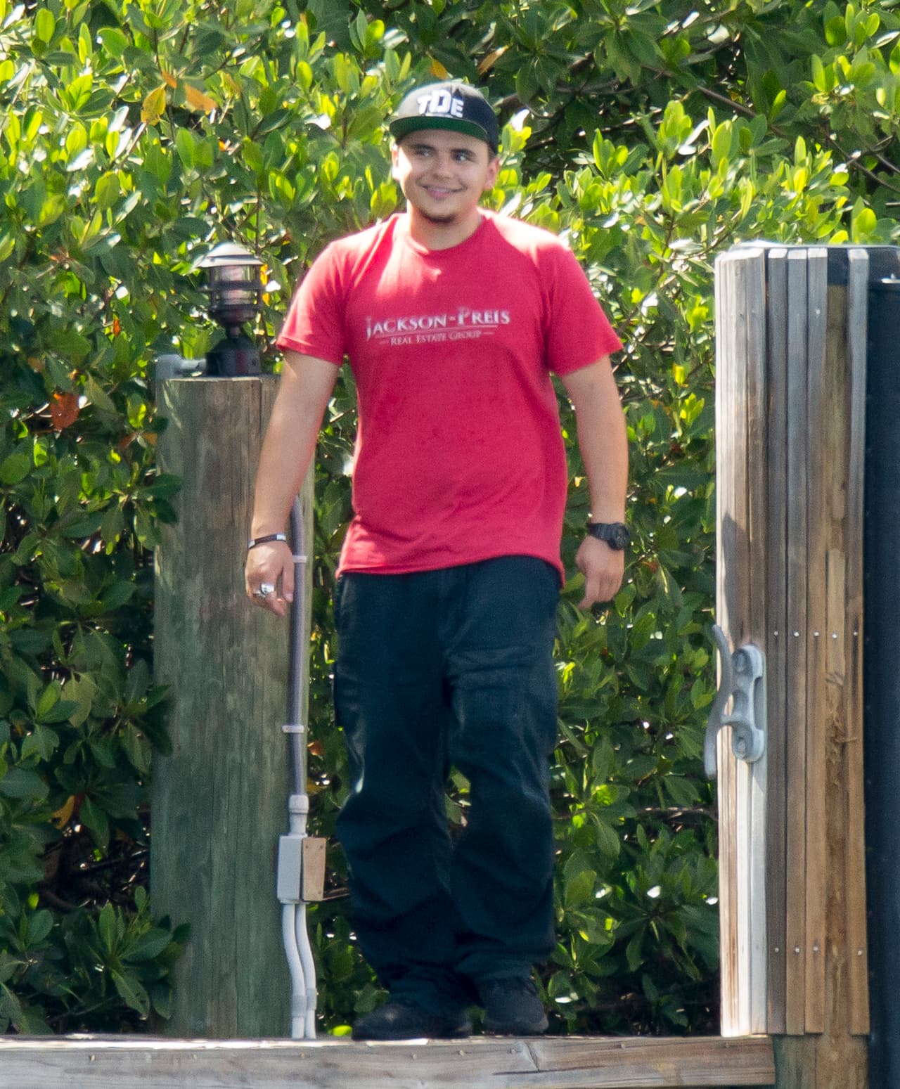 El hijo mayor de Michael Jackson estuvo de vacaciones en Miami.