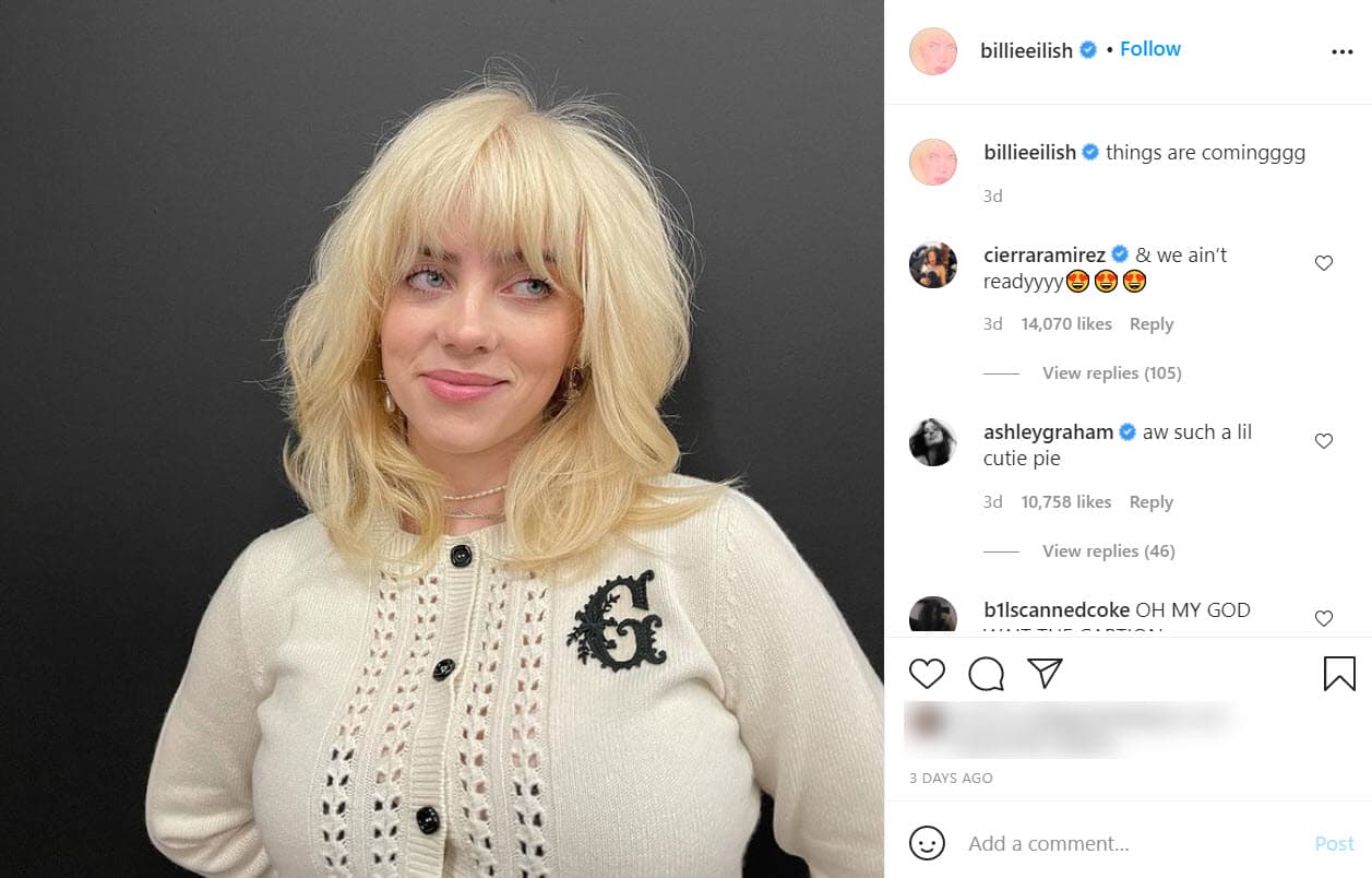 Desde entonces lo mantiene así, esta imagen la compartió el 19 de abril.
<br>