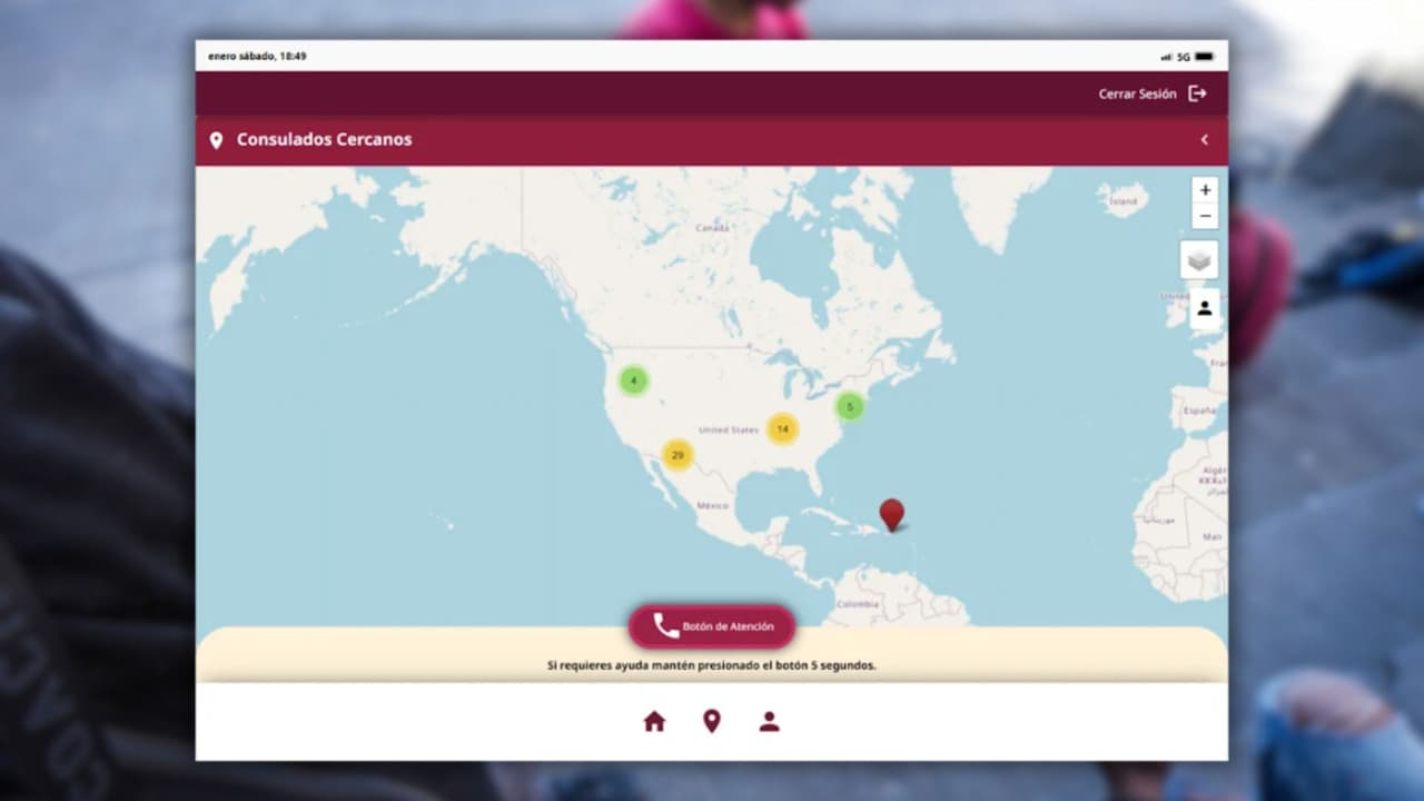 <h3 class="cms-H3-H3"><b>Localización de consulados</b></h3>
<br>Cuenta con un mapa interactivo que ayuda a los usuarios a identificar el consulado mexicano más cercano a su ubicación.