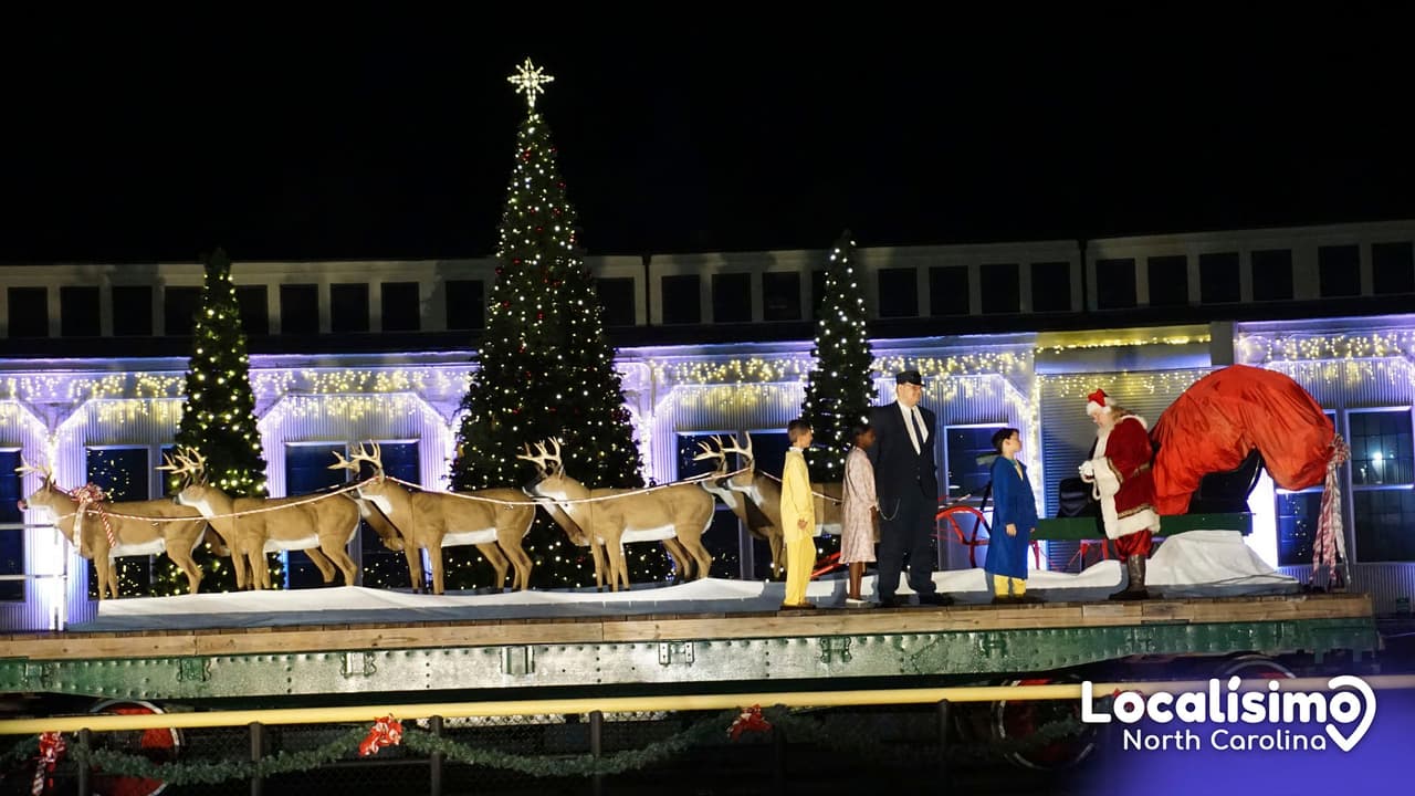 Sube al Polar Express y disfruta de un viaje navideño en tren Carolina del Norte