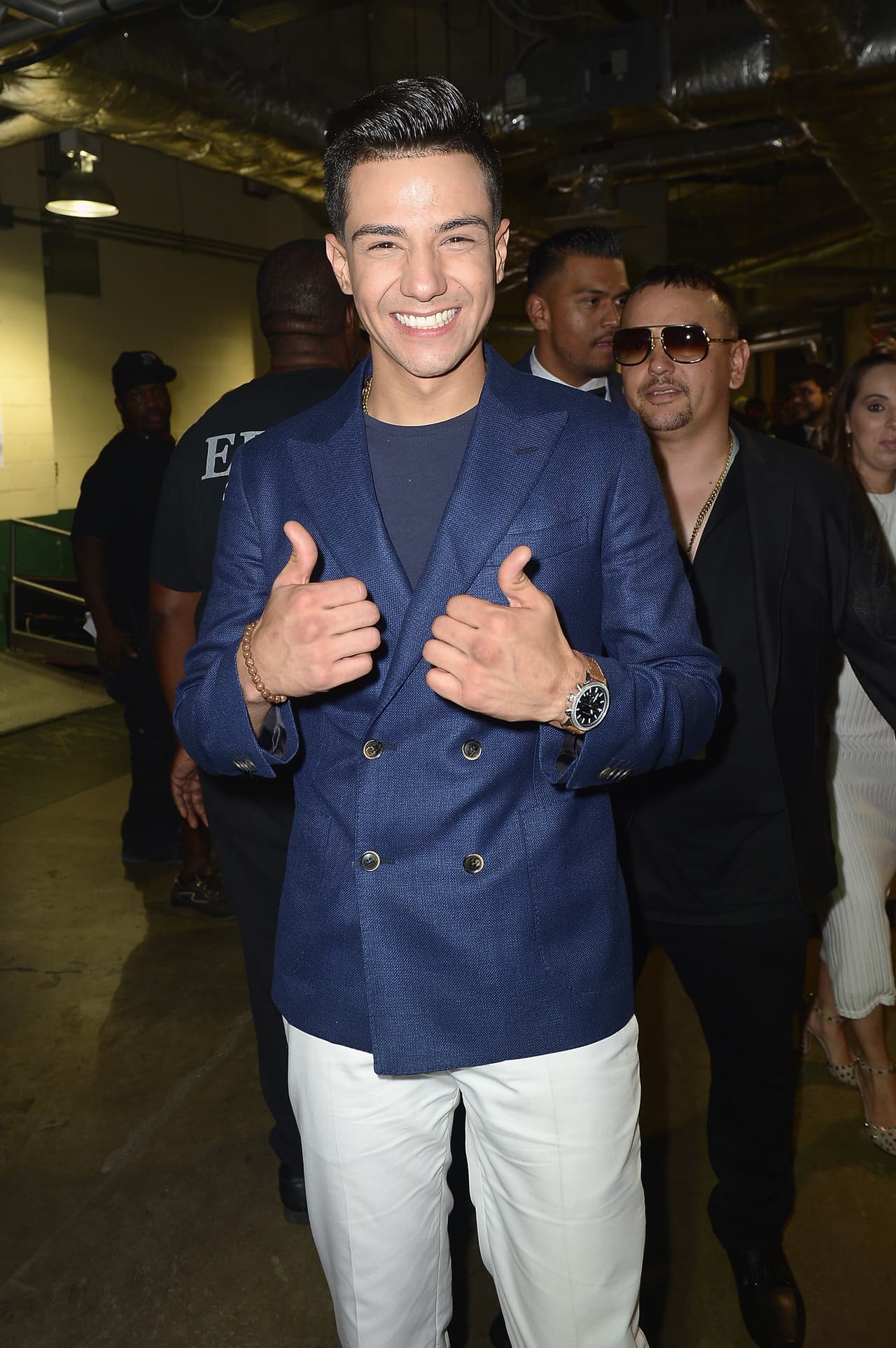 Luis Coronel era el más contento de la noche.