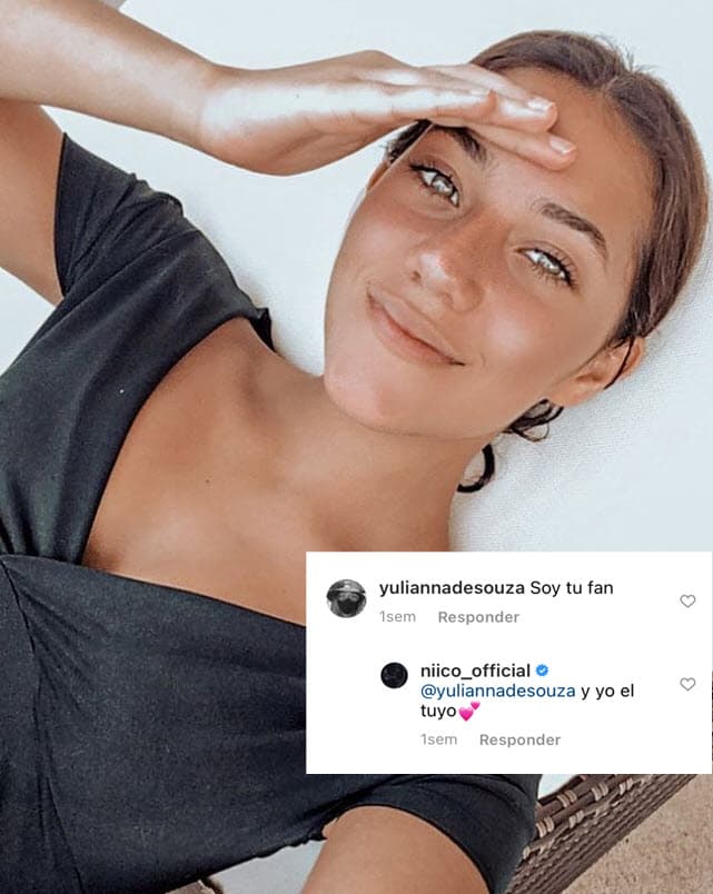 Ella también le ha dejado amorosos mensajes en la red social desde las últimas tres semanas. "Soy tu fan", comentó De Souza el 9 de abril.