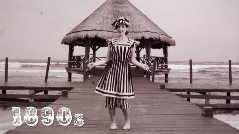 La moda ha evolucionado a través de los años y los bikinis son un ejemplo claro de esta evolución que nació alrededor de 1890.