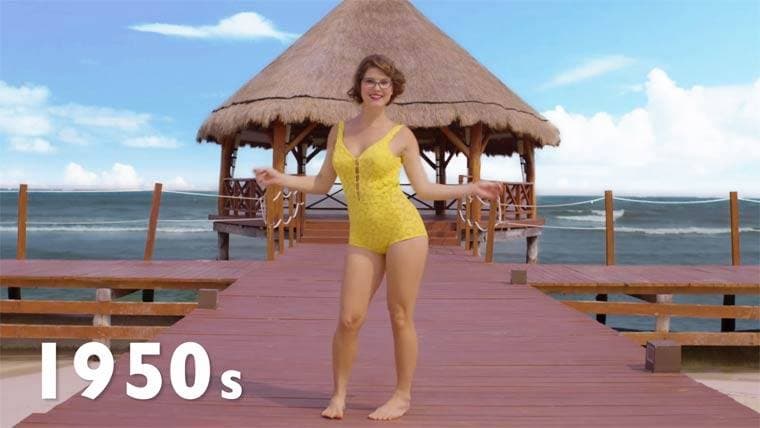 La moda ha evolucionado a través de los años y los bikinis son un ejemplo claro de esta evolución que nació alrededor de 1890.