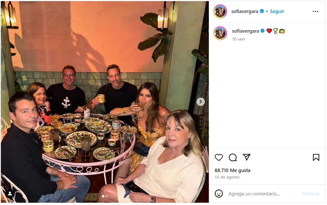 Sofía Vergara se dejó ver con su novio.