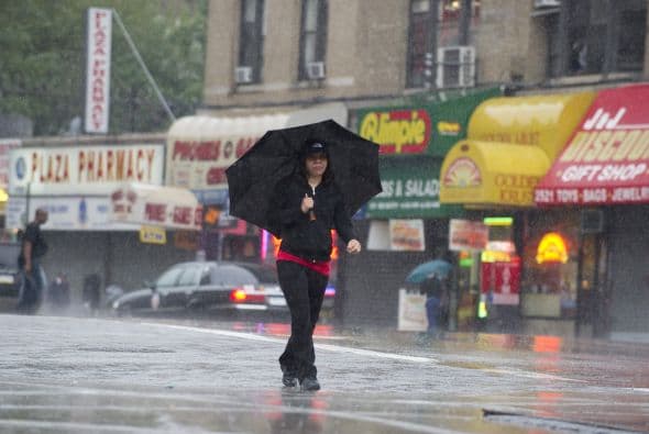 "Hoy viví una pesadilla para llegar al trabajo", dijo Paul Schatz, asistente de un abogado en Long Island. "En el camino vi una gran inundación y dos autos entre el agua. Sólo la parte superior sobresalía".