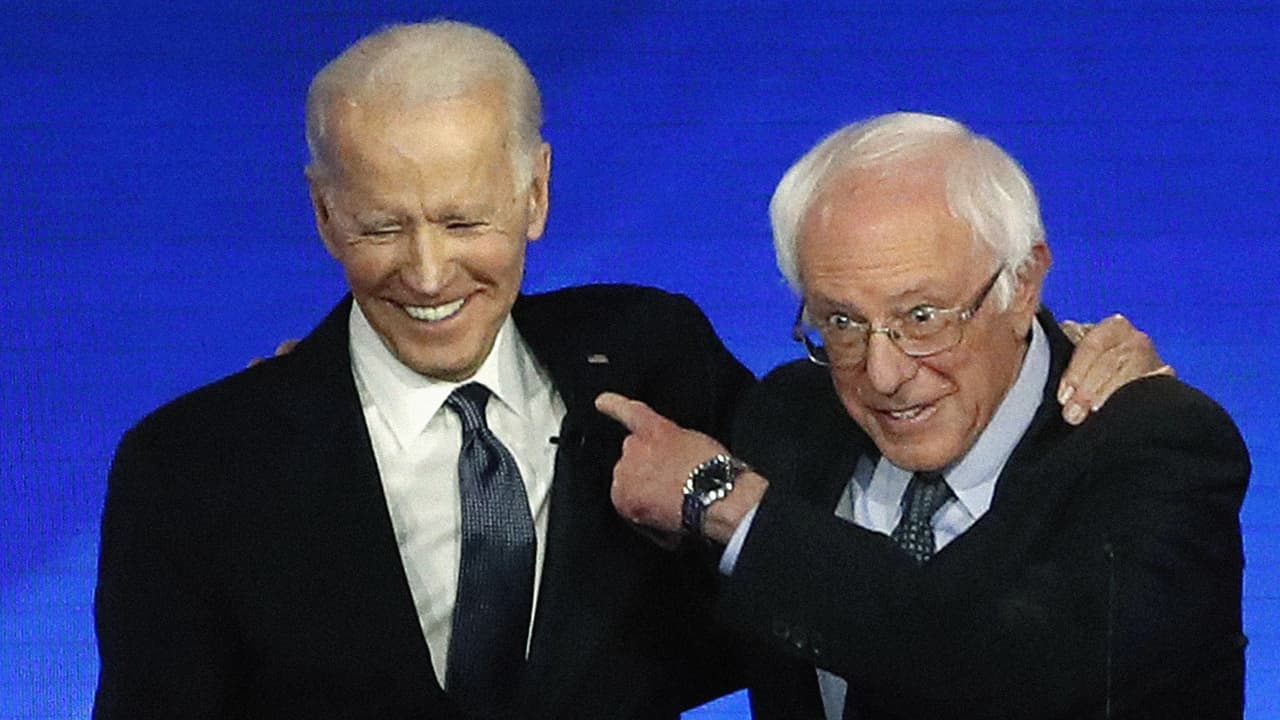 Los antiguos contrincantes a la nominación demócrata ahora expresan su apoyo a Biden (fotos)