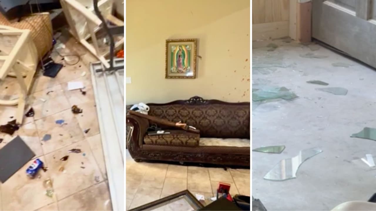 “Solo quedó la Virgen de Guadalupe”: una familia hispana en Texas denuncia que su casa fue destruida por un vecino
