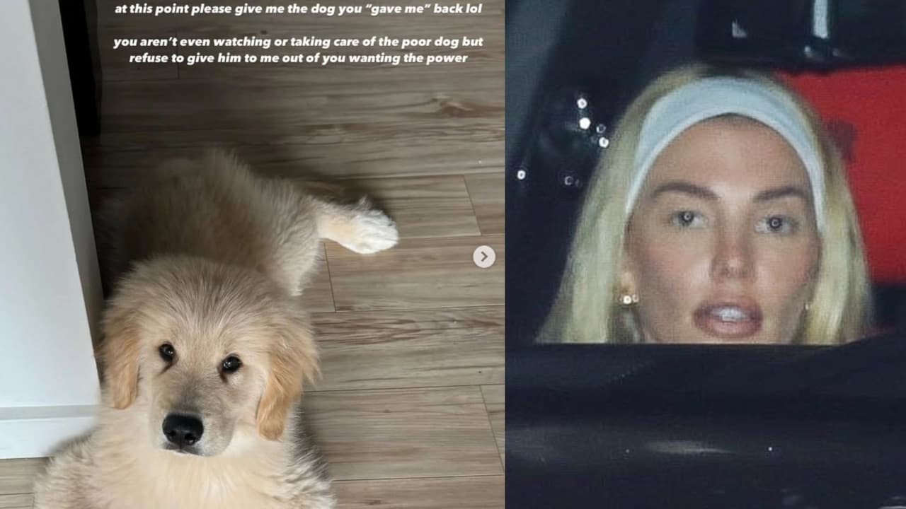 Sin mencionar el nombre de Peso Pluma en sus mensajes, Hanna Howell también le habría exigido que le regrese un cachorro que él le regaló.