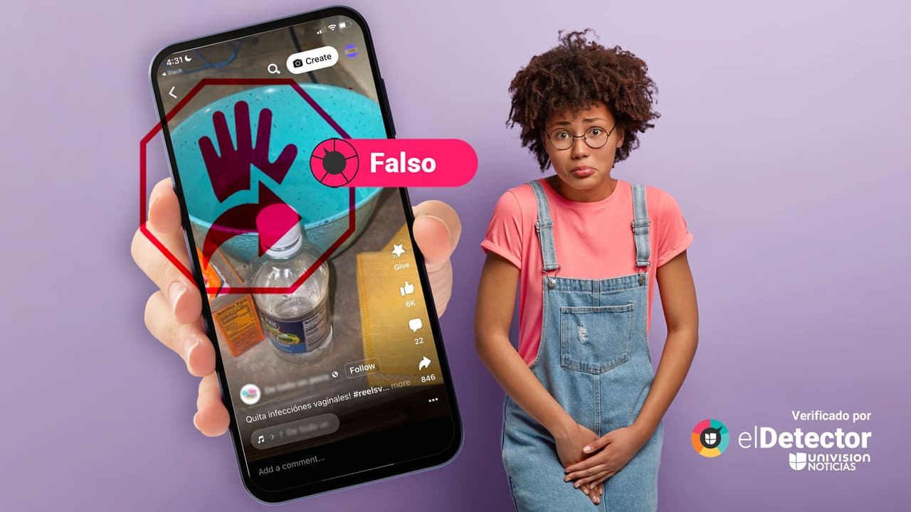 Usar bicarbonato con vinagre NO quita infecciones vaginales, como se afirma en un video viral