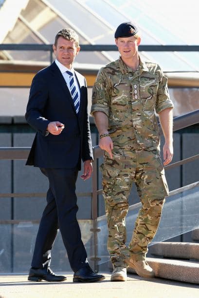Ya ven cómo son las cosas. El príncipe Harry fue de visita a Sidney, Australia.