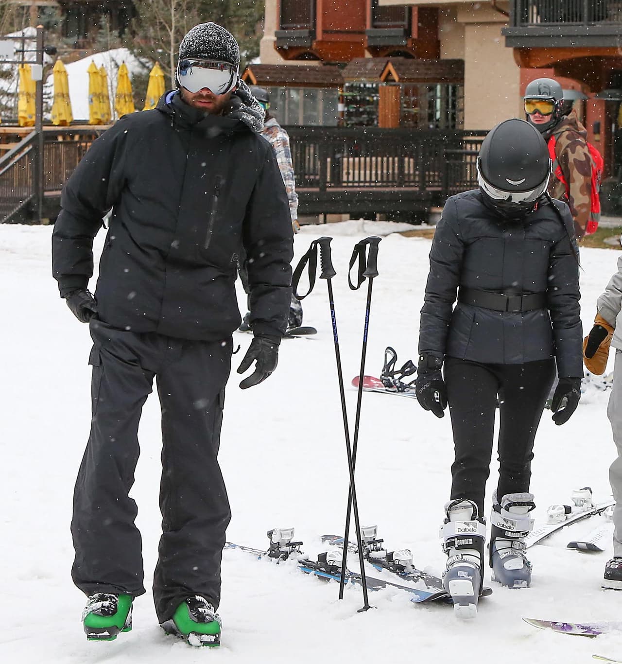 Scott y Kourt también disfrutaron de la nieve.