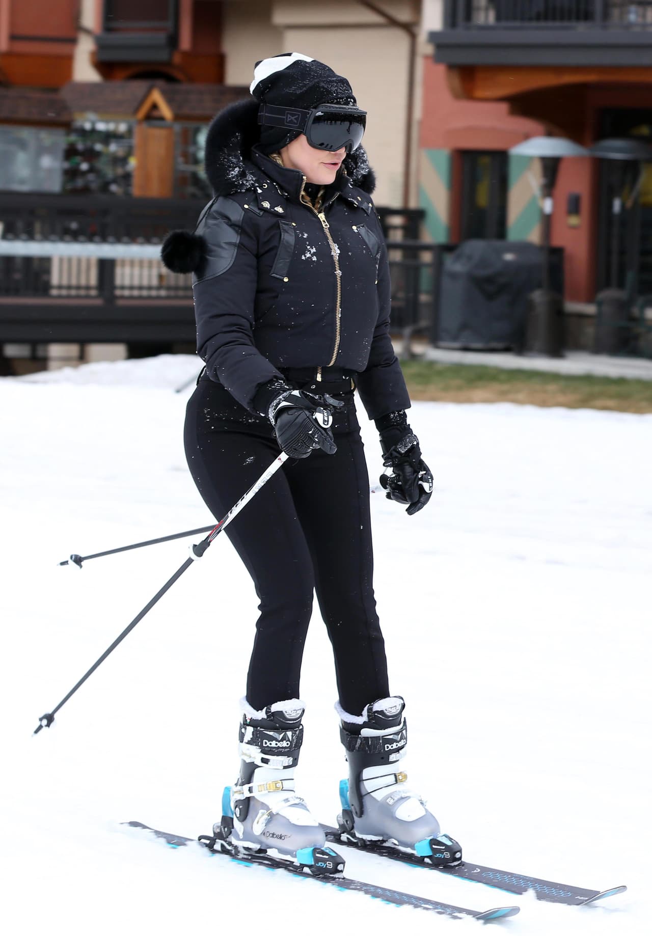 Fue la primera en ponerse los esquís.