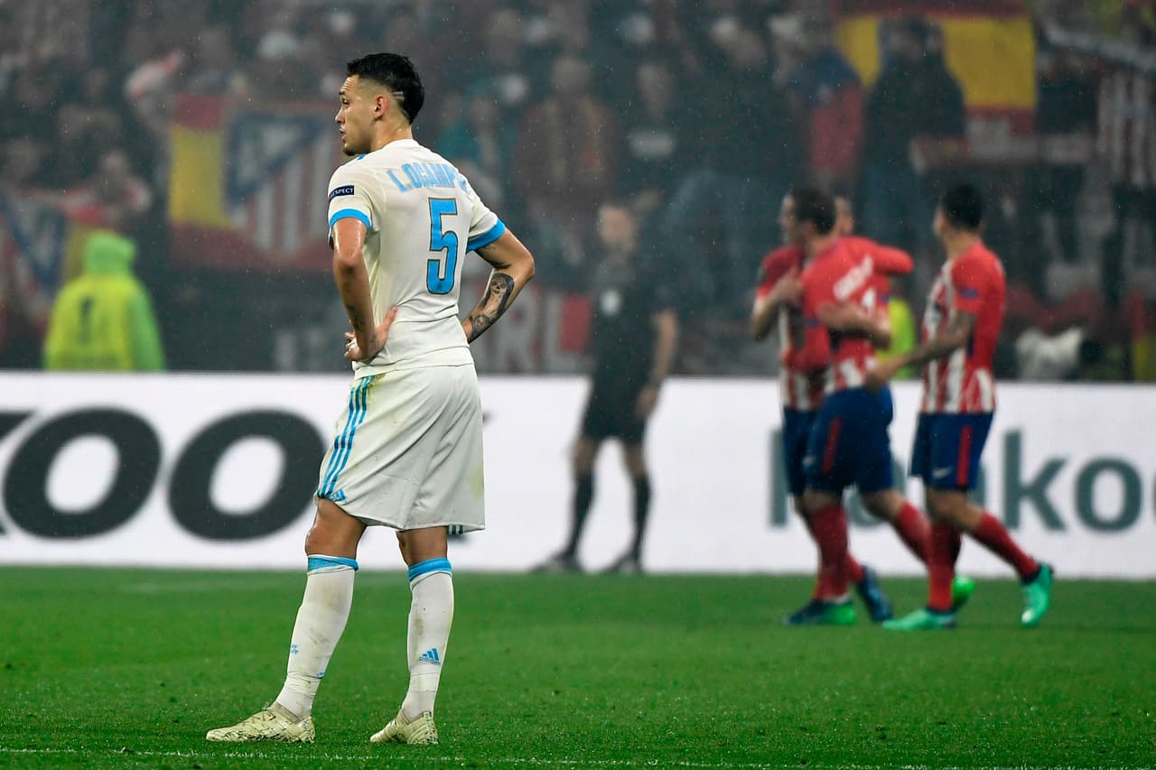 La impotencia se hizo evidente en el Marsella luego de este gol.