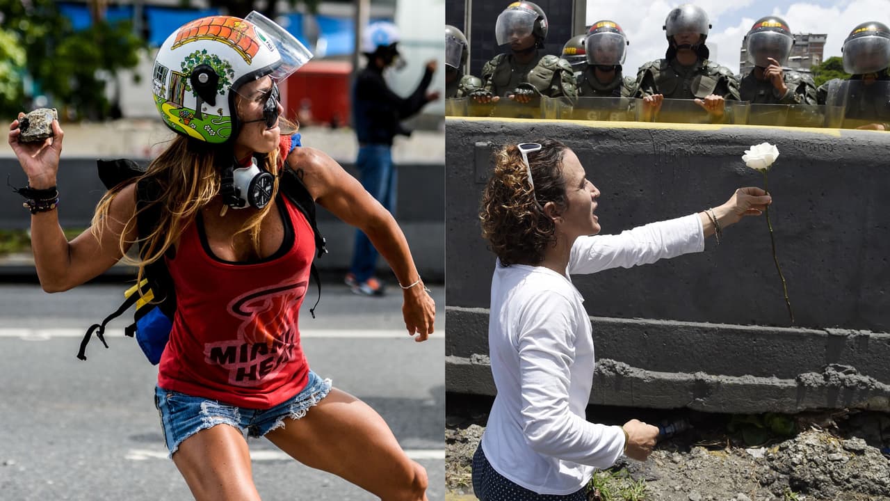 'Mentally I am stronger than I look,' says the 'Wonder Woman' of Venezuela's street protests