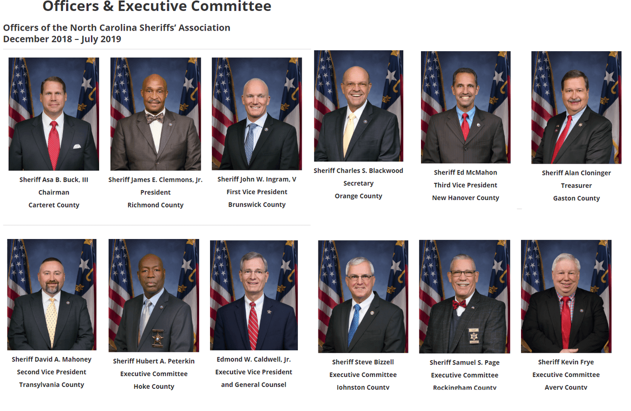 Comité Ejecutivo de la Asociación de Alguaciles de Carolina del Norte