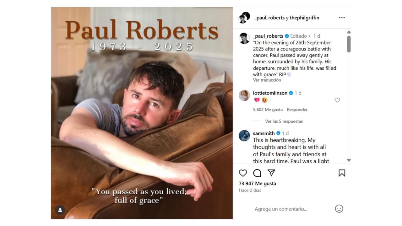 Así se dio a conocer la muerte del coreógrafo de One Direction.