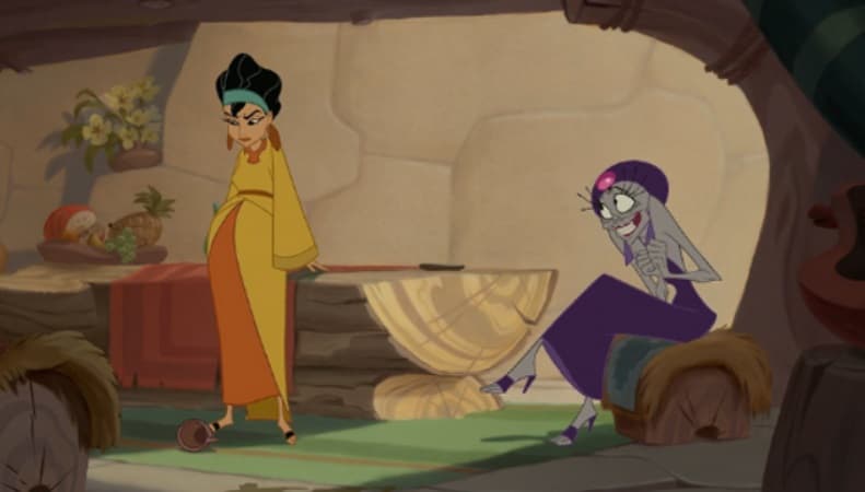 Si lo pensamos bien, la esposa de Pacha de 'Las Locuras del Emperador' fue la primera mujer embarazada que salió en algún filme de Disney. Esto fue confirmado en los comentarios del material DVD que salió a la venta hace 22 años.