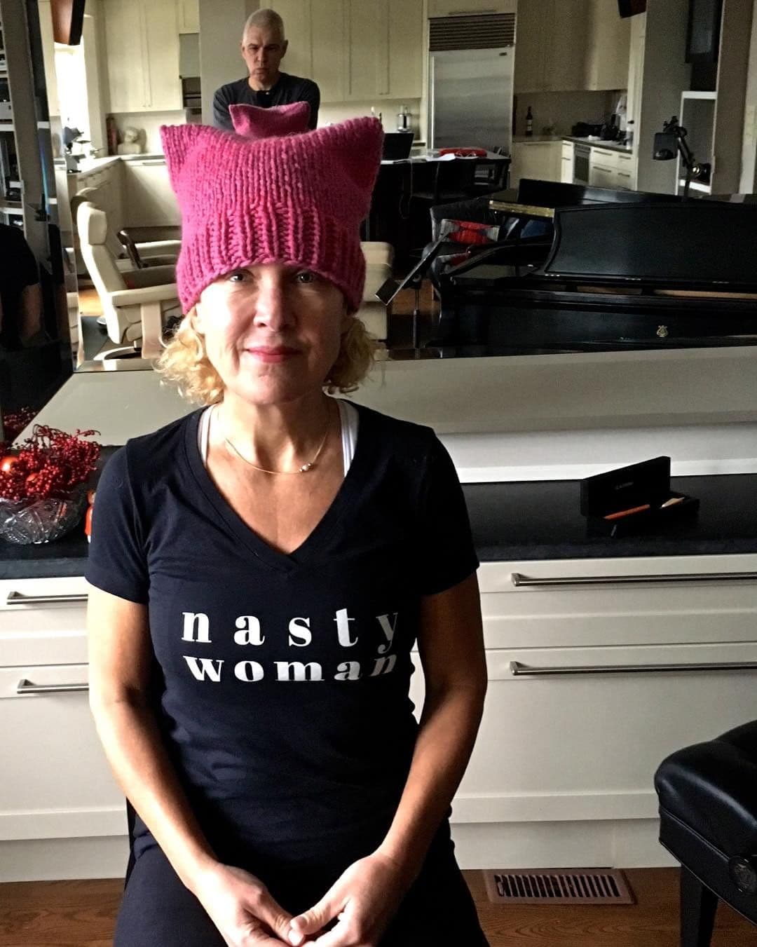 @
<a href="https://www.instagram.com/p/BPX6U9ZAU3Q/?taken-by=pattiloach">pattiloach</a> Just me and my
<a href="https://www.instagram.com/explore/tags/nasty/">#nasty</a> husband // "Solo yo y mi marido 'nasty'"
<a href="https://www.instagram.com/explore/tags/womensmarch/">#womensmarch</a>
<a href="https://www.instagram.com/CdnWomenMarch/">@CdnWomenMarch</a>
<a href="https://www.instagram.com/Chatelaine/">@Chatelaine</a>
<a href="https://www.instagram.com/michelecummings/">@michelecummings</a>
<a href="https://www.instagram.com/explore/tags/pussyhat/">#pussyhat</a>