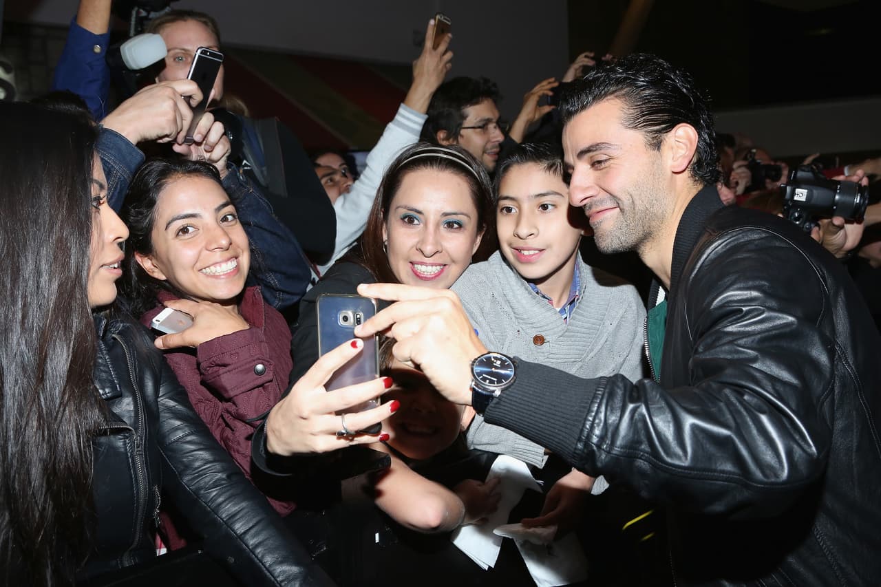 Oscar también se sacó varias fotos